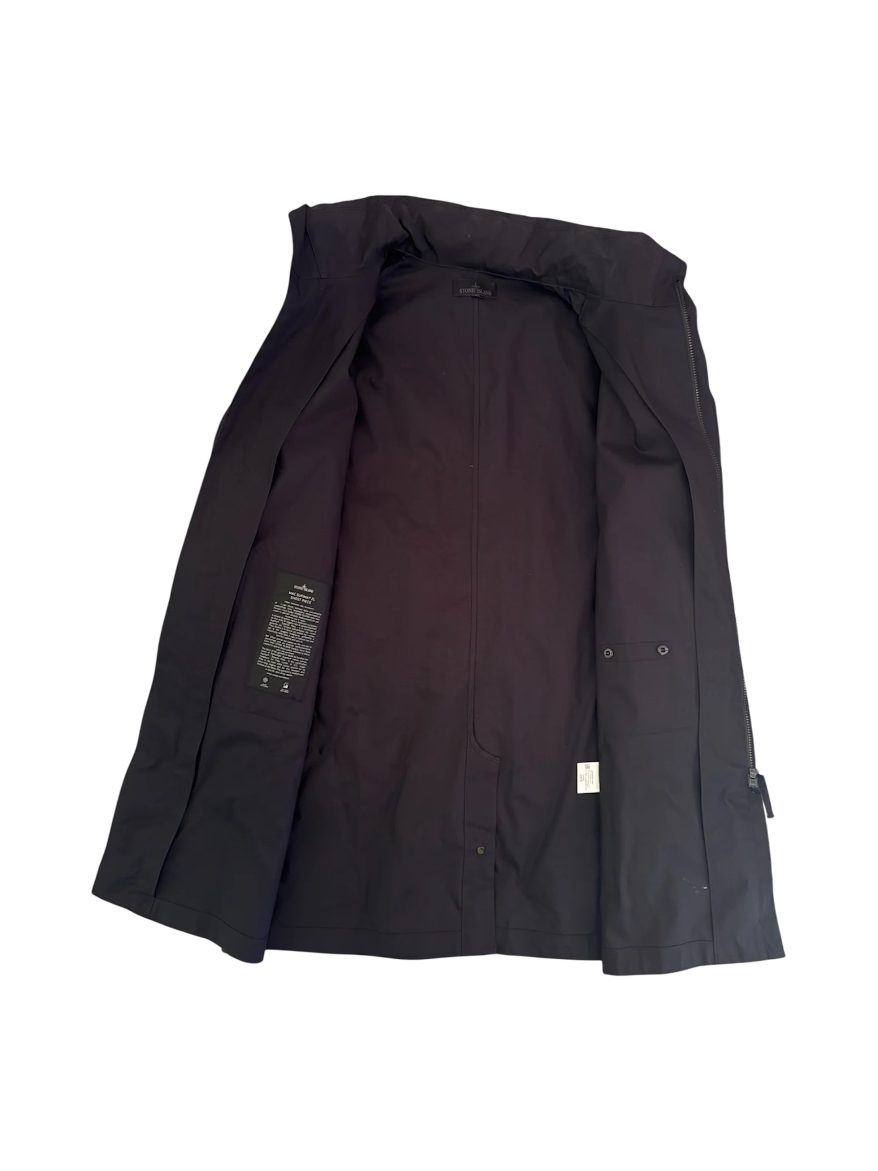 Stone Island 'Mac Supima 2L Ghost Piece' Long Jacket - Large - Image 2