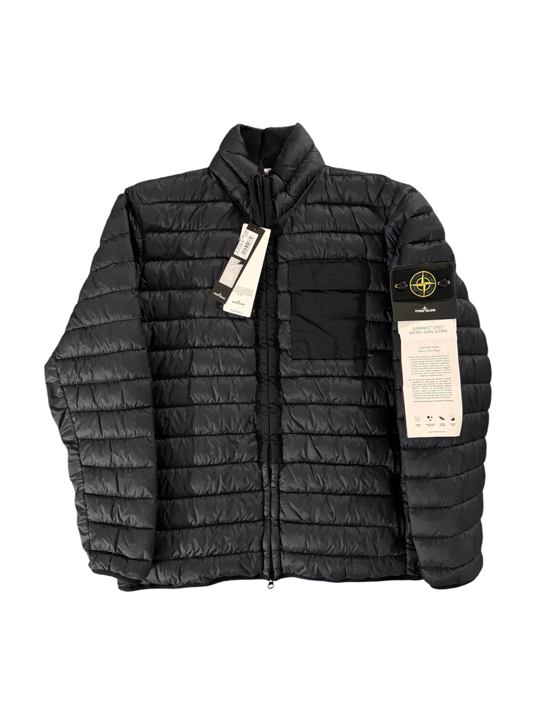 Stone Island ‘Micro Yarn Down’ Navy Puffer - XXL