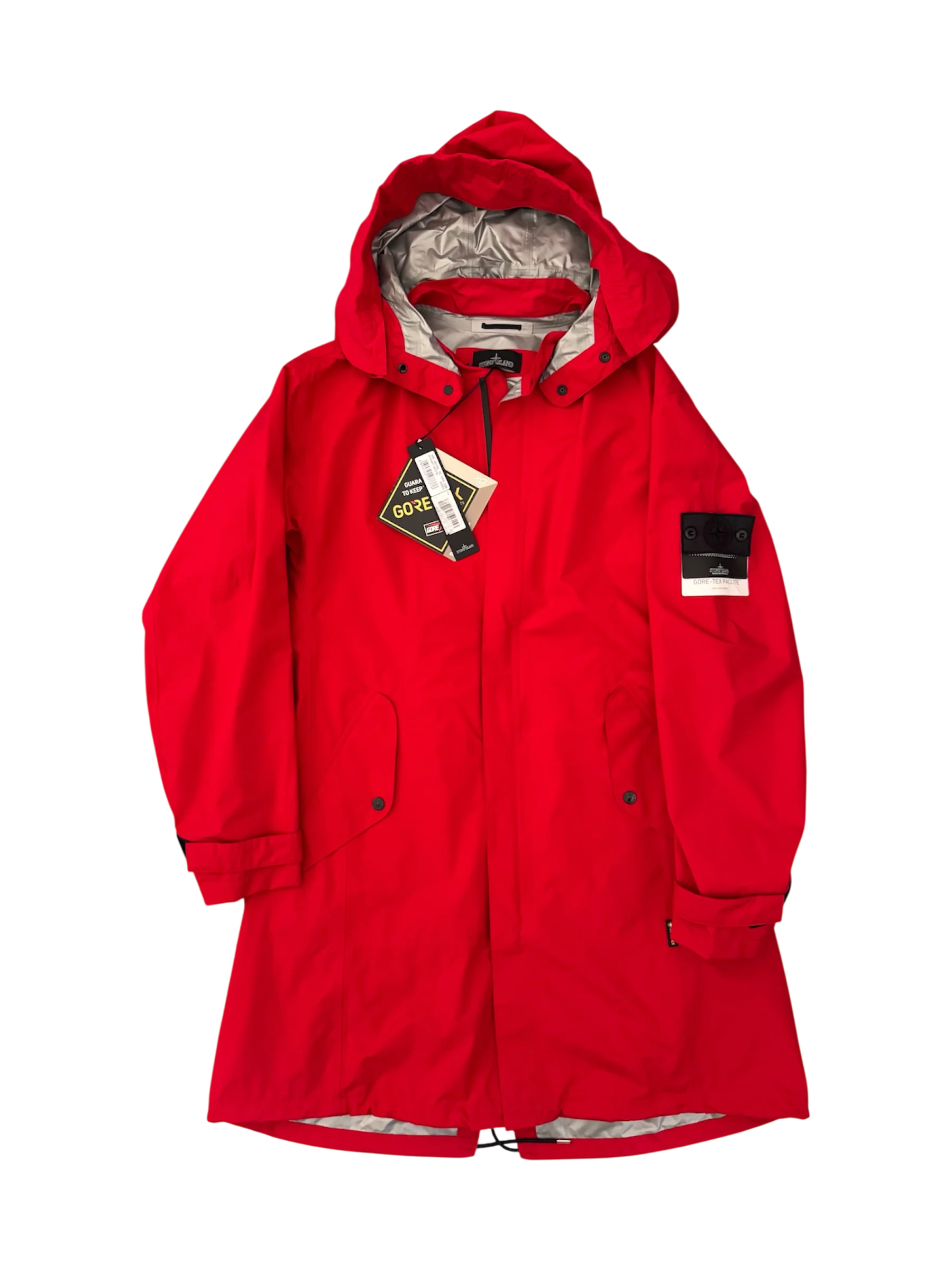 Stone Island Shadow Project Red 'Goretex Paclite' Parka - Large